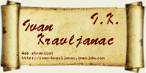 Ivan Kravljanac vizit kartica